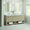 James Martin Vanities 72'' Double Vanity, Whitewashed Oak w/ 3 CM Carrara White Marble Top 330-V72-WWO-3CAR - alternate 6